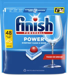 Finish tablety do myčky All in 1 Max Lemon, 48 ks
